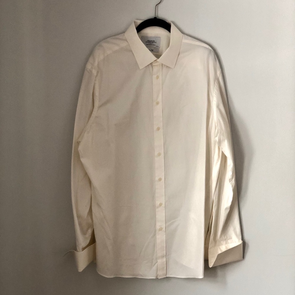 Charles Tyrwhitt French Cuff Dress Shirt 18/37 in.